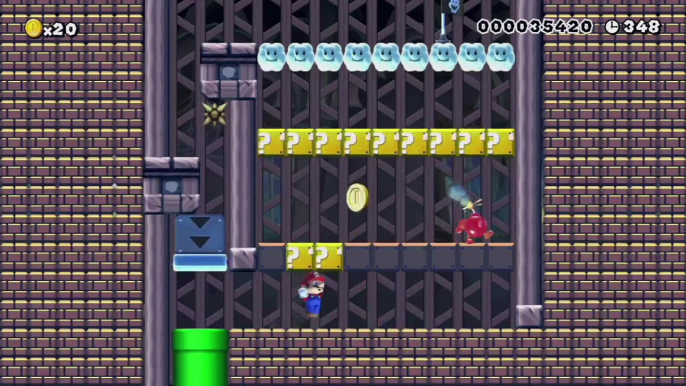 Super Mario Maker - Viewer Levels - Name: "Bomberman Mario!" - ID: C447-0000-011A-05F6