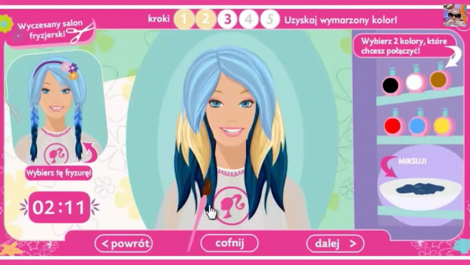 Barbie po polsku - kompilacja- dress up hair Barbie- Baby Kids Games - Lalka Barbie- Barbie fashion