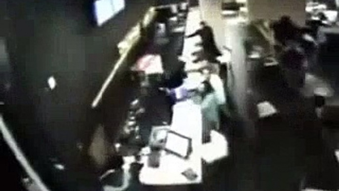 8.2 Chile Earthquake  Footage in Restaurant Bar Biggest Earthquakes