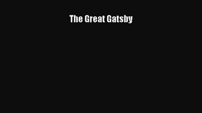 (PDF Download) The Great Gatsby PDF