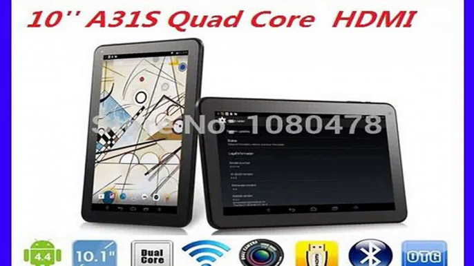 DHL Free shipping 10 inch tablet pc  AllWinner A31S Quad core Android 4.4.2 Bluetooth HDMI 1G RAM16GB Dual Camera-in Tablet PCs from Computer