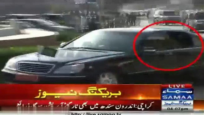 NO FEAR - CHIEF OF ARMY STAFF Gen Raheel Sharif - KARACHI VIST KEEP CAR WINDOW OPEN - BRAVE MAN