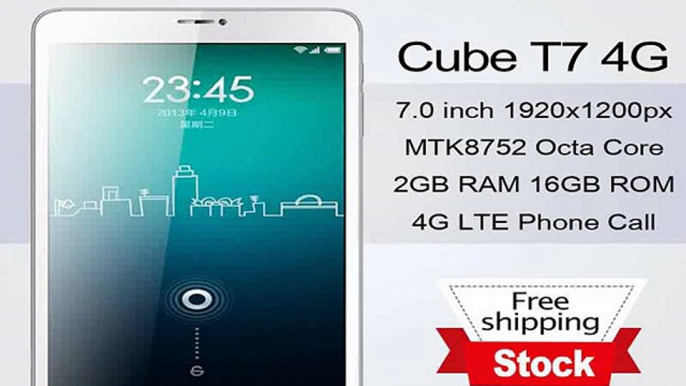 Original Cube T7 4G Tablet PC 7 inch 1920x1200px MT8752 Octa core 2.0GHz 2G RAM 16G ROM 5.0MP Camera 4G LTE Phone Call-in Tablet PCs from Computer