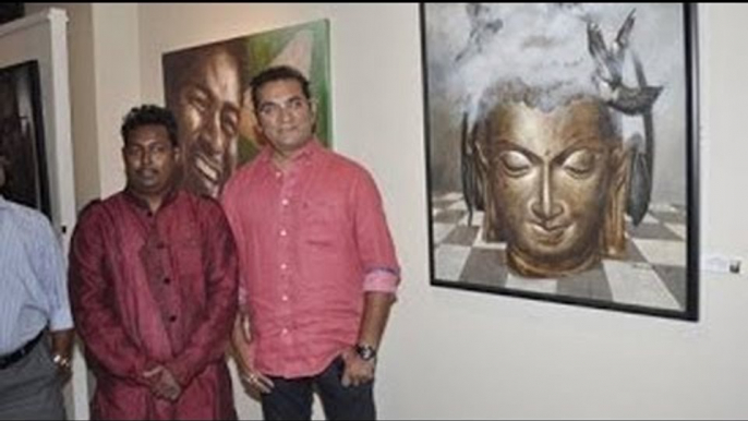 Abhijeet Bhattacharya Inaugrattes Painter Palash Halder Solo Art Exhibition