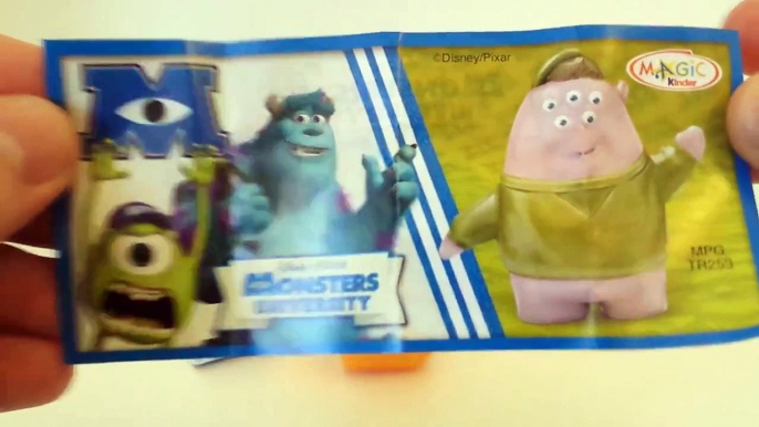 9 Kinders Surprise Eggs Unboxing - Monster Academy toys 2014