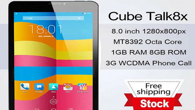 F 8 IPS Cube U27GT Talk 8x Phone Call Tablet pc MTK8382 Quad Core 1GB+8GB FM Bluetooth GPS WIFI Andriod-in Tablet PCs from Computer