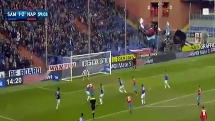 Marek Hamsik Goal - Sampdoria vs Napoli 1-3 Serie A 2016