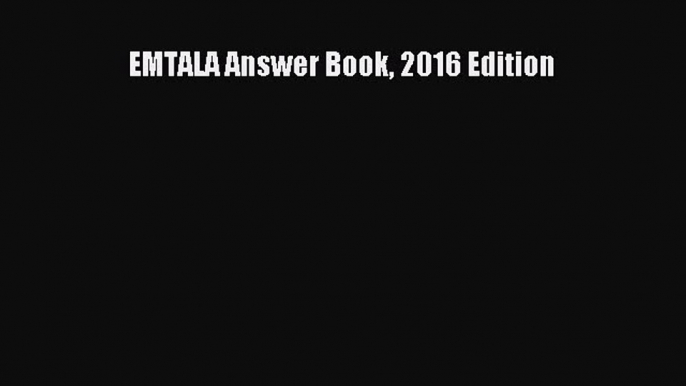 EMTALA Answer Book 2016 Edition  Free PDF