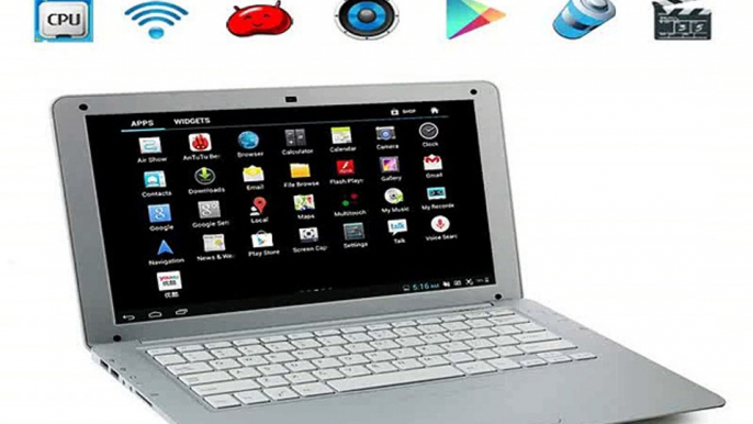 13.3inch Android Netbook ANDROID LAPTOPS Dual core Android 4.2 resolution 1280x800px Bluetooth visual 178 degree  USB 3G WIFI-in Tablet PCs from Computer