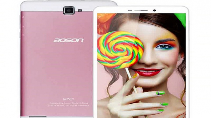 Best Design Octa Core Tablet With Phone Call Aoson M76T Android 4.4 MTK8392 Octa Core Dual Cameras Bluetooth 7 inch 3G Tablet-in Tablet PCs from Computer