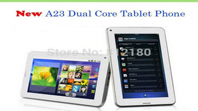 Wholesale Phone call Tablet PC 7 inch Android 4.2 Allwinner A23 Dual Core GSM Tablet PC Phone Call Dual Camera-in Tablet PCs from Computer