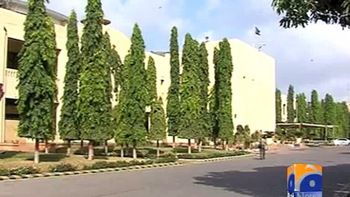 Leaking roofs of Sindh Assembly's new building