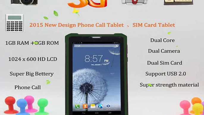 Strong  Computer Pc 7 inch Tablet Pc 1GB  8GB 2 SIM Card 2G 3G Phone call Dual Core Support USB 2.0 7 8 9 10 inch android tablet-in Tablet PCs from Computer