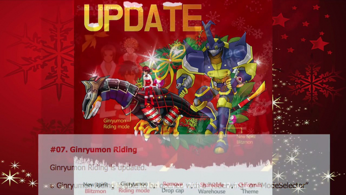 Drop Cap Removed!! Christmas & New Years Events & Update 2015!! Digimon Masters Online