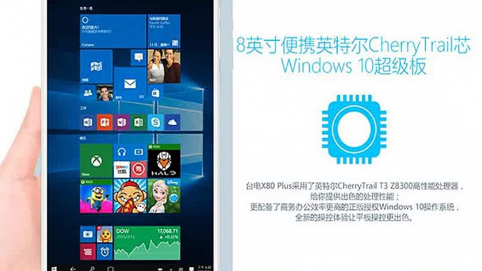Original 8.0'-'- Teclast X80 Plus tablets pc Intel Atom Cherry Trail Z8300 Windows 10 2GB/32GB 2.0MP camera OTG tablet-in Tablet PCs from Computer