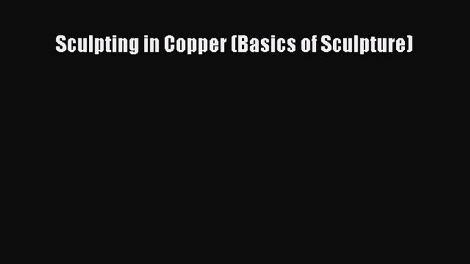 (PDF Download) Sculpting in Copper (Basics of Sculpture) Download