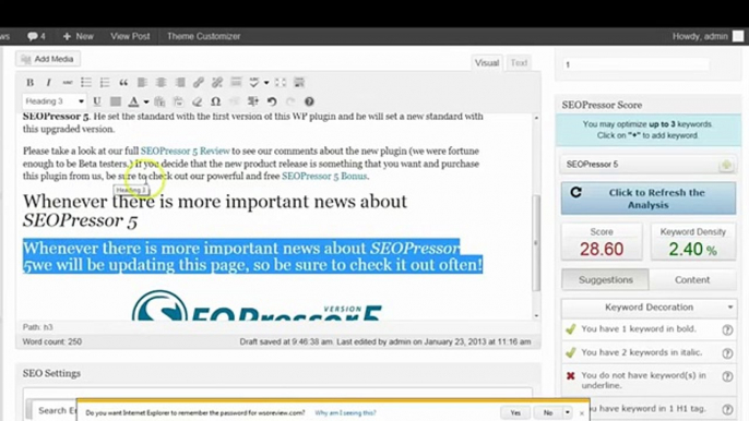 SEOPressor SEO Plugin For Wordpress v5 Review