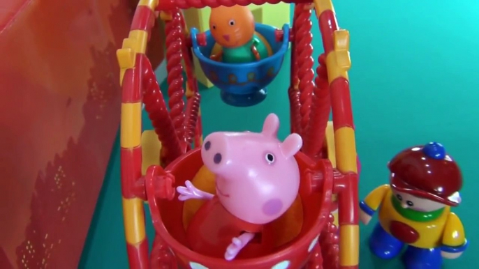 Peppa Pig en français. Peppa Pig monte le carrousel. Des aventures de Peppa et Candy