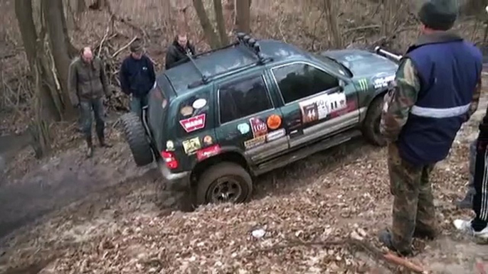 Baja Beetle driving cross country at  SCCA Rallycross  1999