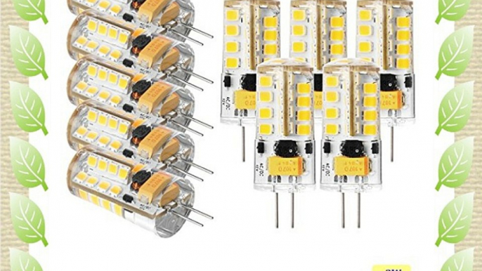 Sunix 10pcs Alta Potencia G4 3W 36 SMD 2835 LED Silicona L?mpara Bombilla de Proyector Blanco