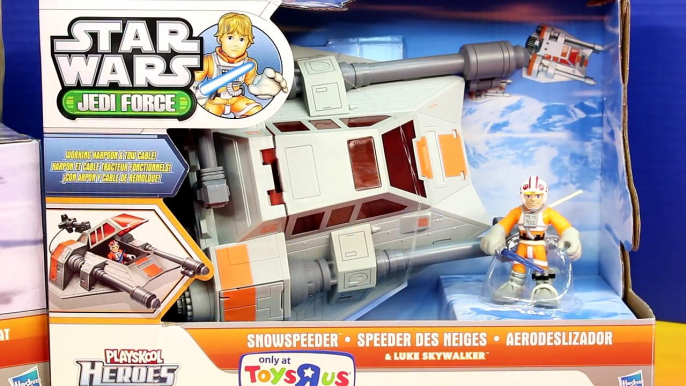 Disney Playskool Star Wars Jedi Force AT AT Snow Speeder Luke Skywalker Darth Vader Imagin