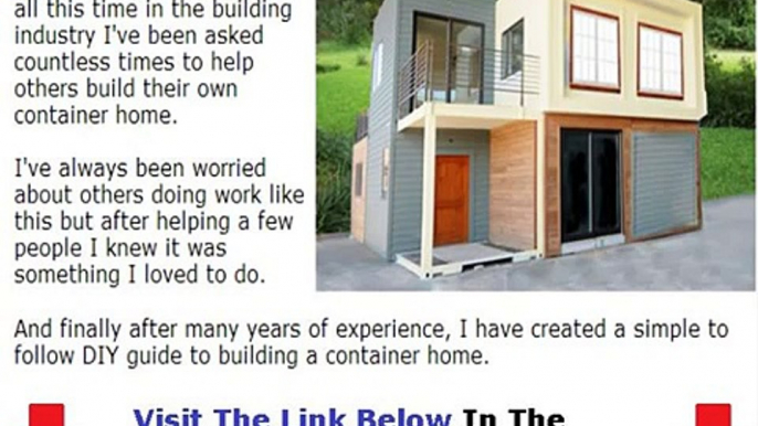 Build A Container Home Review My Story Bonus + Discount