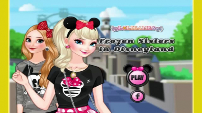 Frozen Sisters (Elsa - Anna) In Disneyland - Disney Princess free online Games