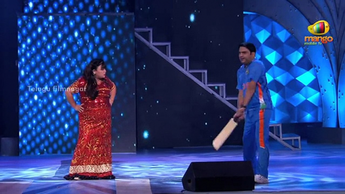 Kapil Sharma and Bharti Singh's Comedy at CCL Glam Night 2013