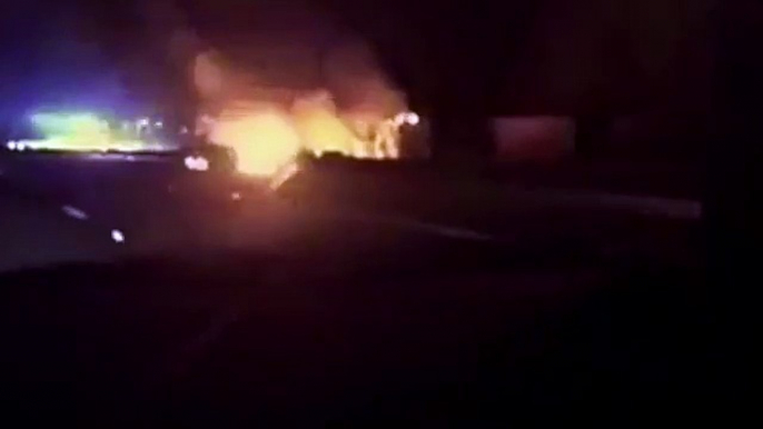 M20 crash_ Horrifying footage captures motorway inferno which killed driver 'after he was unable