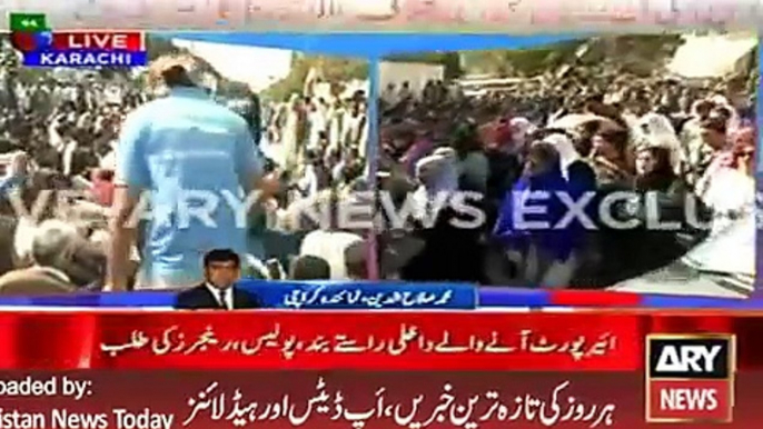 PIA Employees Protest Continue - ARY News Headlines 30 January 2016,