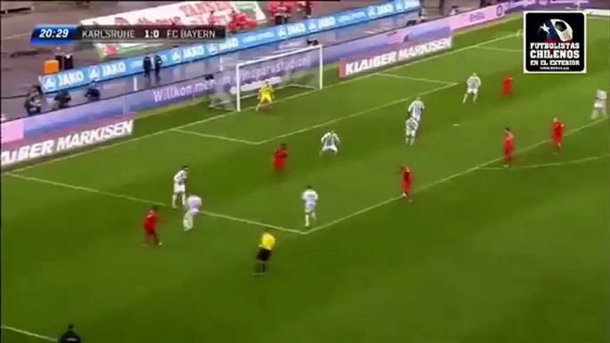 Karlsruher SC 2-1 Bayern Munich, Gol de Arturo Vidal (BM) (Latest Sport)