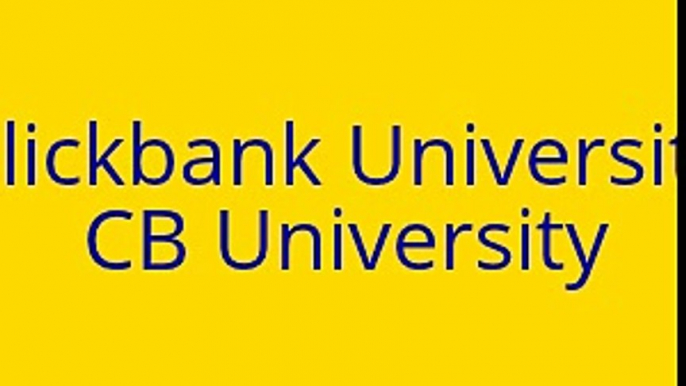 Clickbank University-CB University