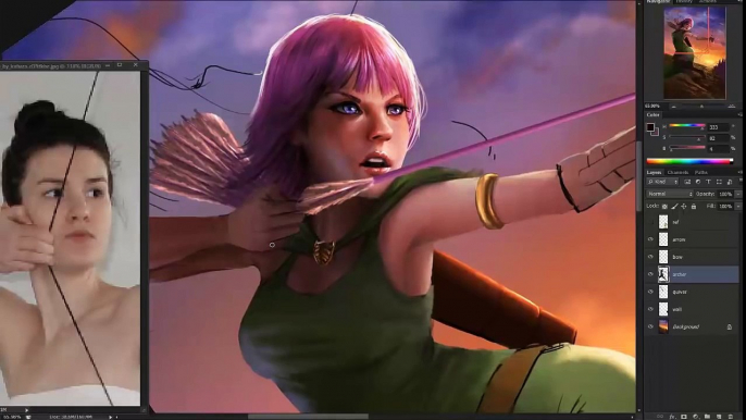 The Making of 'Clash of Clans' Archer fan-art