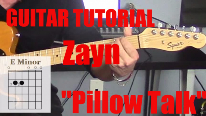 "Pillow Talk" Zayn - Guitar Tutorial Original Key