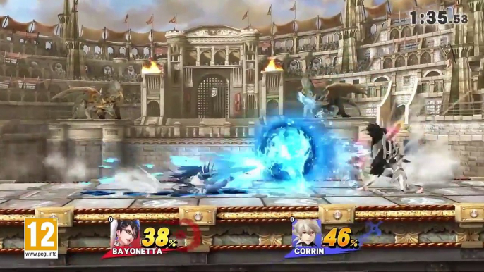 Super Smash Bros. for Nintendo 3DS & Wii U ~ Bayonetta vs. Corrin Gameplay