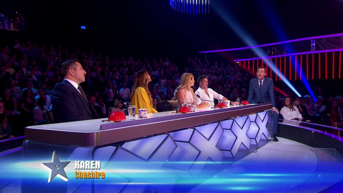 David gets up close and personal with Simon | Semi-Final 2 | Britain\'s Got Talent 2015