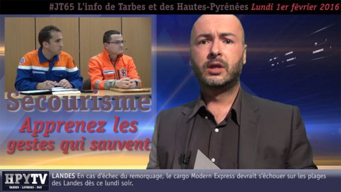 [JT65] L'info de Tarbes et des Hautes-Pyrénées (1er février 2016)