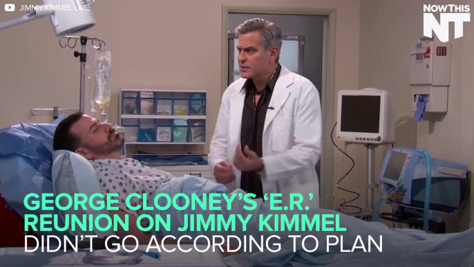 George Clooney Appears On "Jimmy Kimmel Live" For An "E.R." Reunion