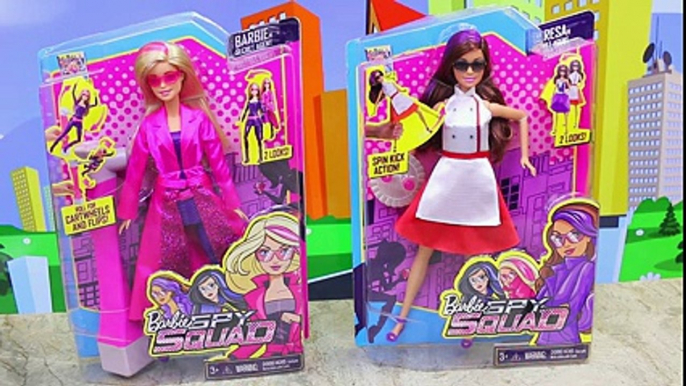 NEW BARBIE SPY SQUAD Dolls From 2016 Movie Fight Frozen Hans & Little Mermaid Ursula Dolls