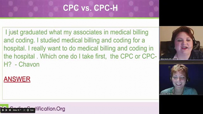 Medical Billing and Coding Certification Advice: CPC vs. CPC-H