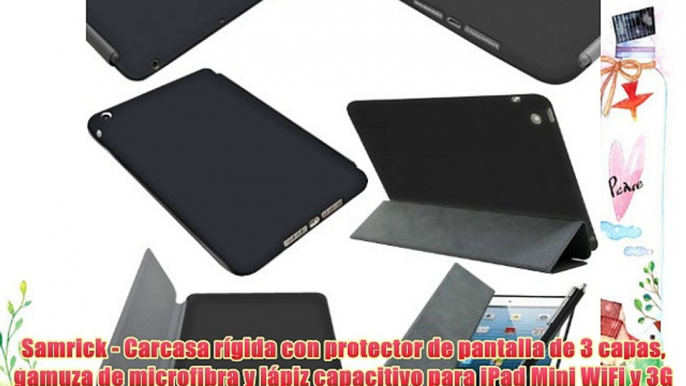 Samrick - Carcasa r?gida con protector de pantalla de 3 capas gamuza de microfibra y l?piz