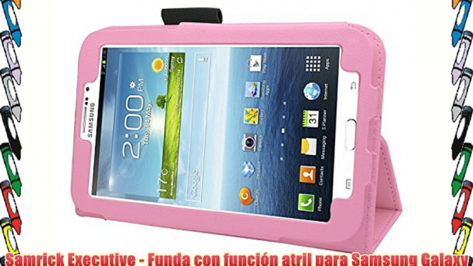 Samrick Executive - Funda con funci?n atril para Samsung Galaxy Tab 3 P3200 y P3210 (7 piel)