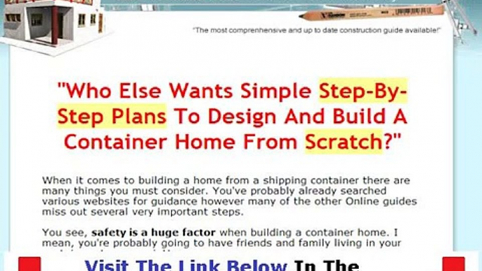 Build A Container Home Honest Review Bonus + Discount