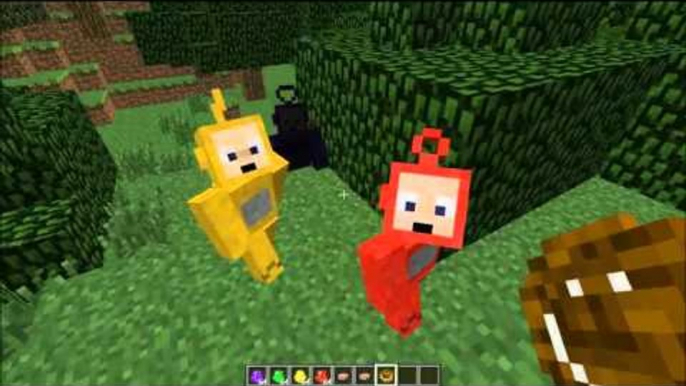 전설적인 애니메이션 텔레토비들이?! 마인크래프트 텔레토비 모드 [양띵TV눈꽃]Minecraft teletubbie mod