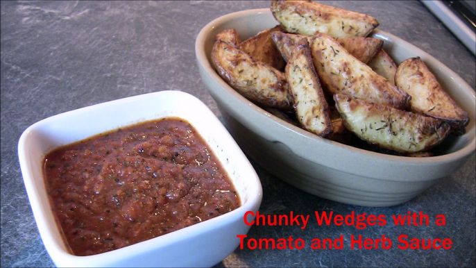 Chunky Wedges with a Tomato and Herb Sauce