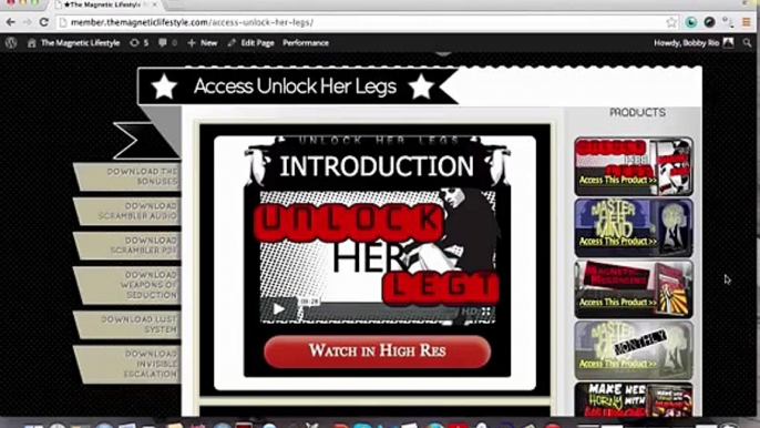 Unlock Her Legs Review: Sneak Peak Inside the Members Area and a look at The Scrambler