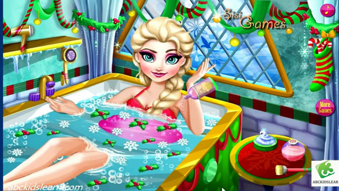 Best Frozen Games Frozen Elsa Christmas Spa Bath Free online girl dress up games