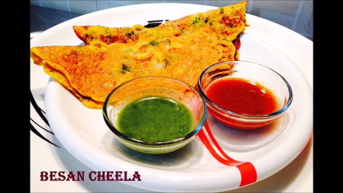 Besan Cheela Recipe-Gram Flour Pancake-Cheela Recipe in Hindi-Easy Chilla Recipe