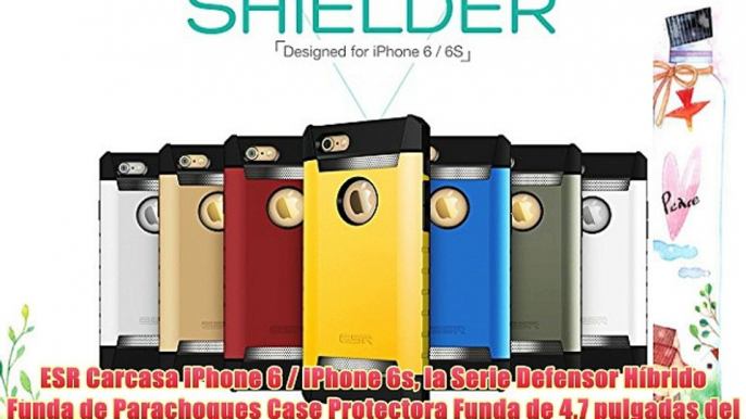 ESR Carcasa iPhone 6 / iPhone 6s la Serie Defensor Híbrido Funda de Parachoques Case Protectora