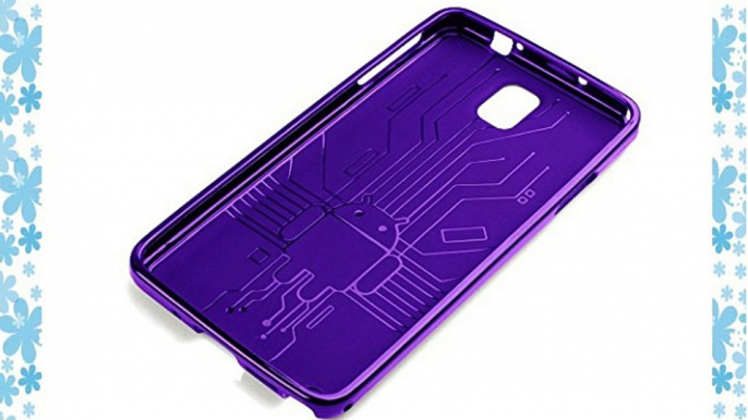 Funda Circuito Cruzerlite Bugdroid para Samsung Galaxy Note 3 - Púrpura